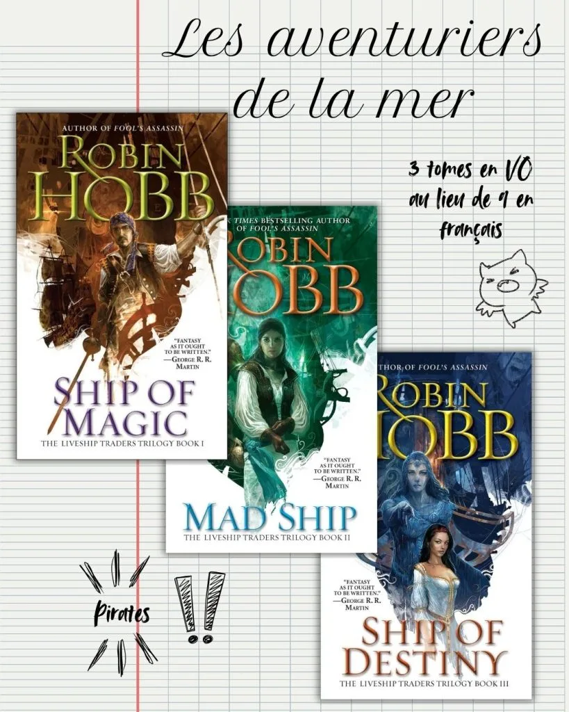 Les aventuriers de la mer sont une trilogie en VO, mais il y a 9 tomes en français