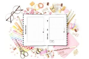 PDF d'habits trackers quotidien et hebdomadaire dans un bullet journal