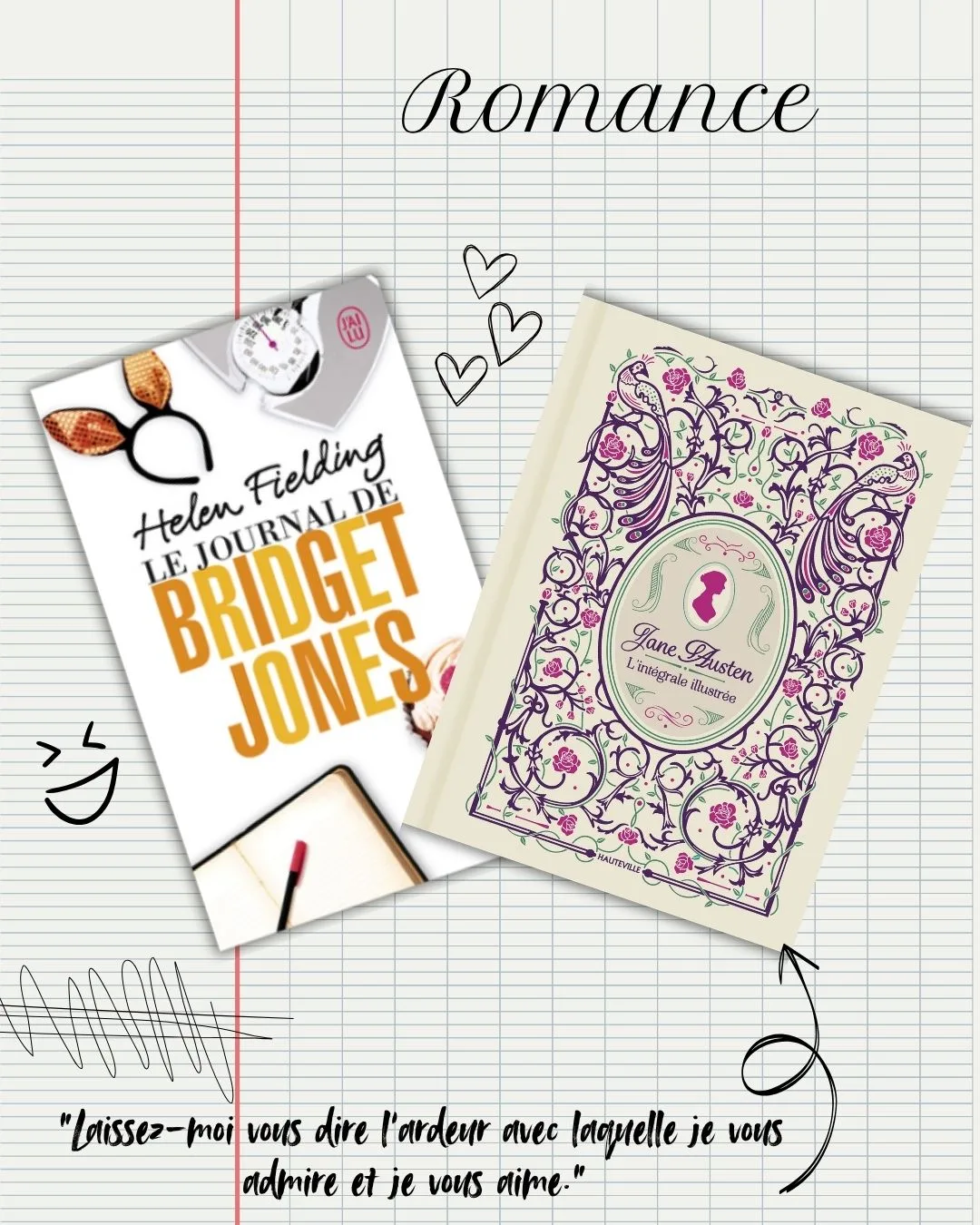Romance à l'anglaise avec Le journal de Bridget Jones et L'intégrale de Jane Austen